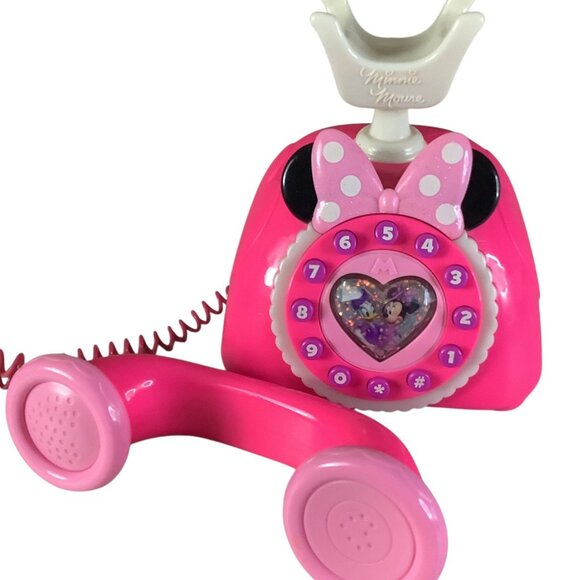 Disney Store Minnie Mouse Happy Helpers Phone Playset Lights‎ & Sounds Pink Toy - Picture 5 of 11